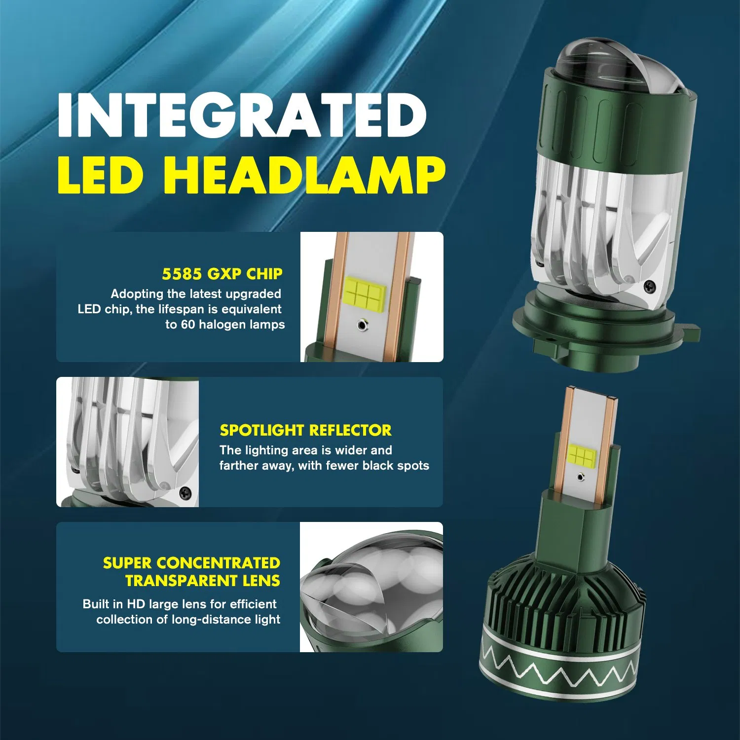 Светодиодная лампа H11 240W 24000 лм для авто