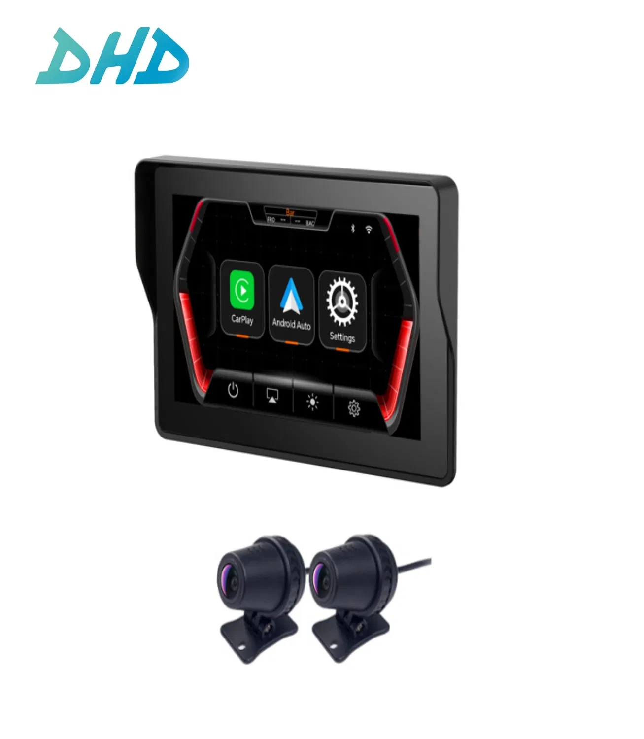 5-дюймовый мотоциклетный MP5-плеер с CarPlay и камерой