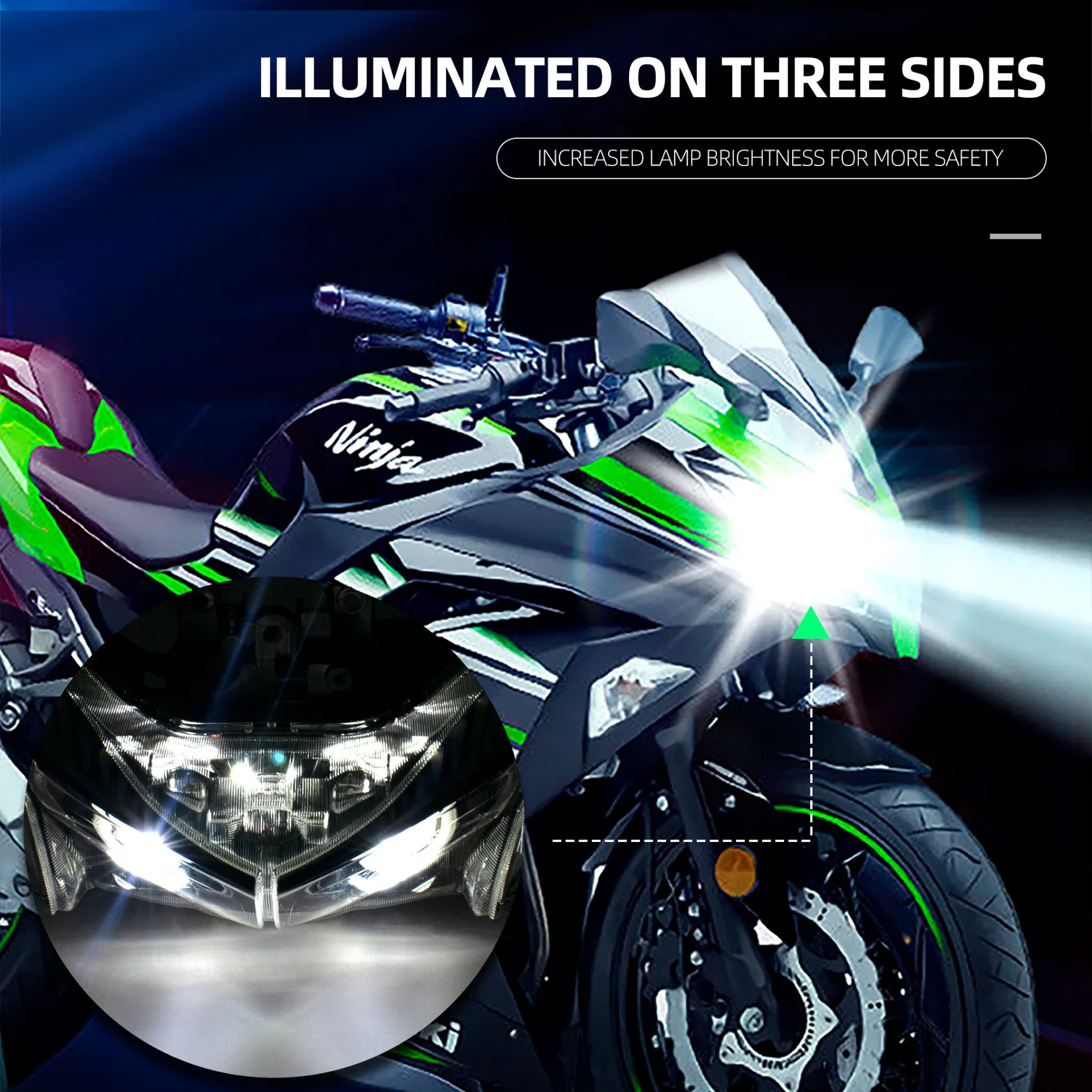 Светодиодный поворотник Racing Beast для мотоциклов