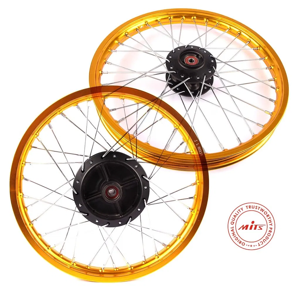 Motorcycle Spare Parts Front & Rear Aluminum Alloy Wheel Assembly for Haojue Suzuki Gn125