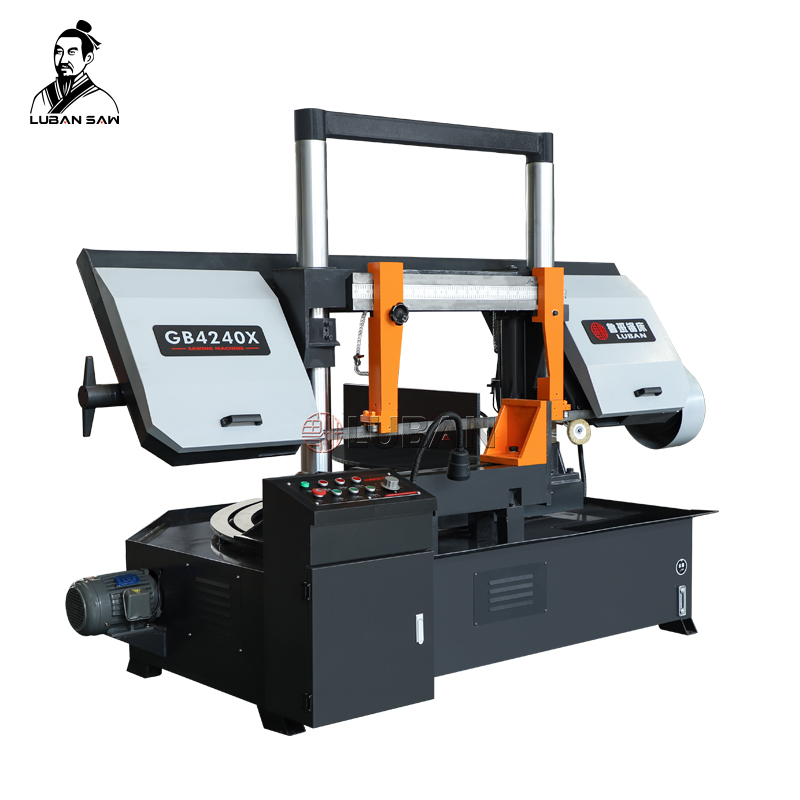 Lubansaw Metal Band Saw Industrial 45 Degree Angle, 300-500mm Round Cutting