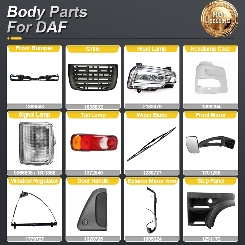 PERFECTRAIL Heavy Duty Spare Parts for DAF Trucks XF 105 106 45 55 65 75 85 95 CF LF SB PX4 PX5 PX7