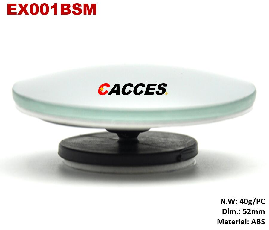 2 Pack Blind Spot Mirror 2" Round HD Glass Frameless Convex Rear View Blind Spot Mirror Stick on with 360 Rotation Adjustable for Car,Auto,360-Degree Wide Angle