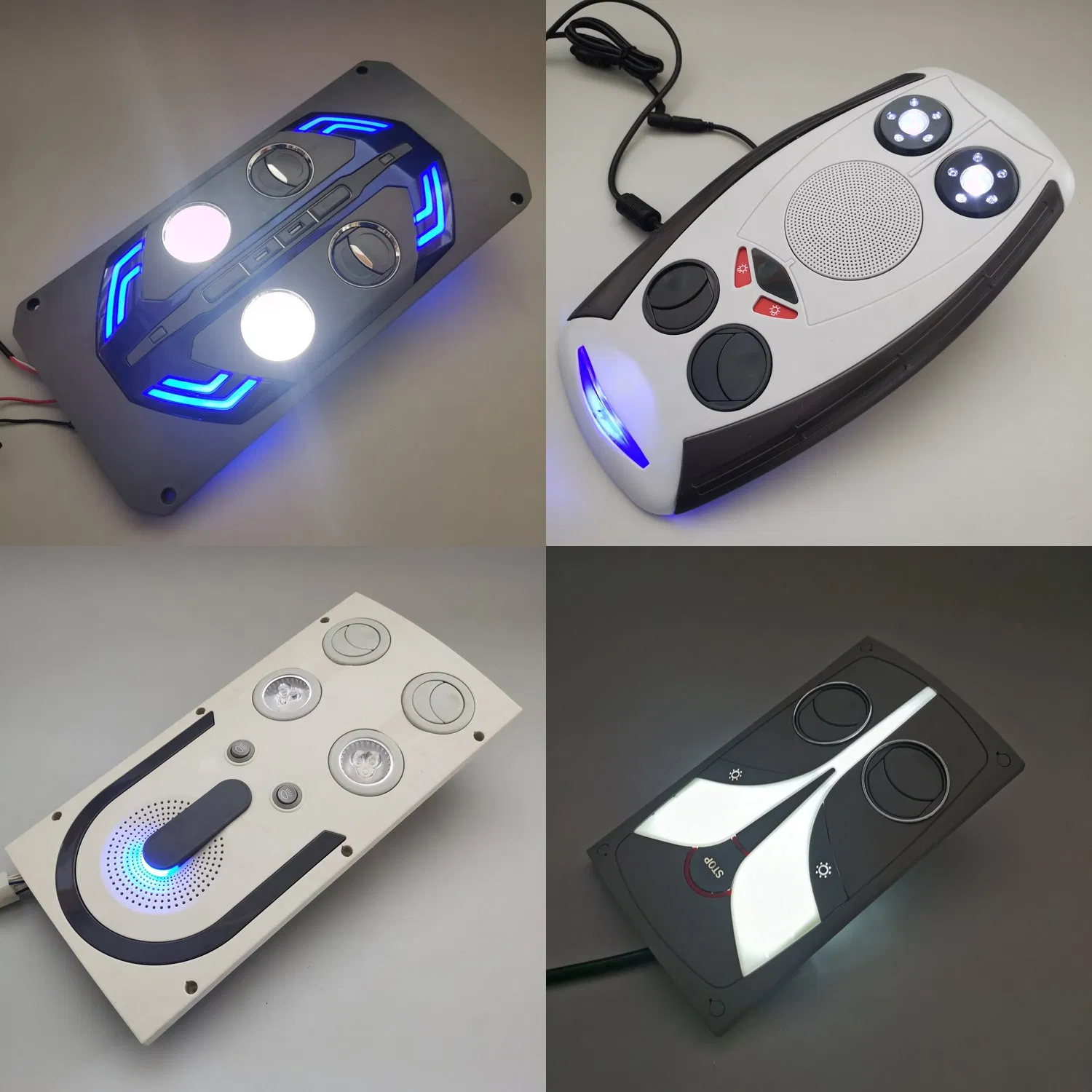 Светильник для салона автобуса с полкой и вентиляцией