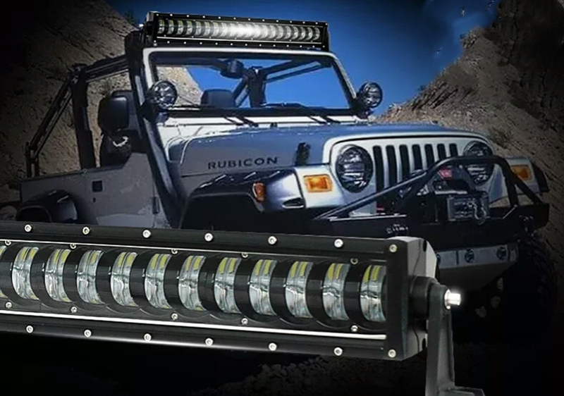 48W 96W 160W 240W 320W 400W Single Row LED Light Bar for Jeep 4X4 Car 12V 24V Offroad Driving Bar Light