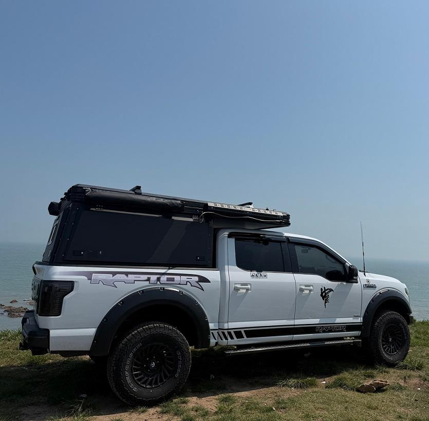 4X4 Offroad Adventure Camping Heavy Duty Aluminum Camper Canopy for Pickup Truck