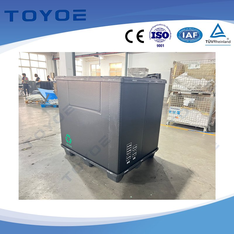 Soundproof Plastic Crates Euro Pallet Box Plastic Crate Box with Noise-Dampening Layers--Ideal for Electric Vehicle Parts Transport