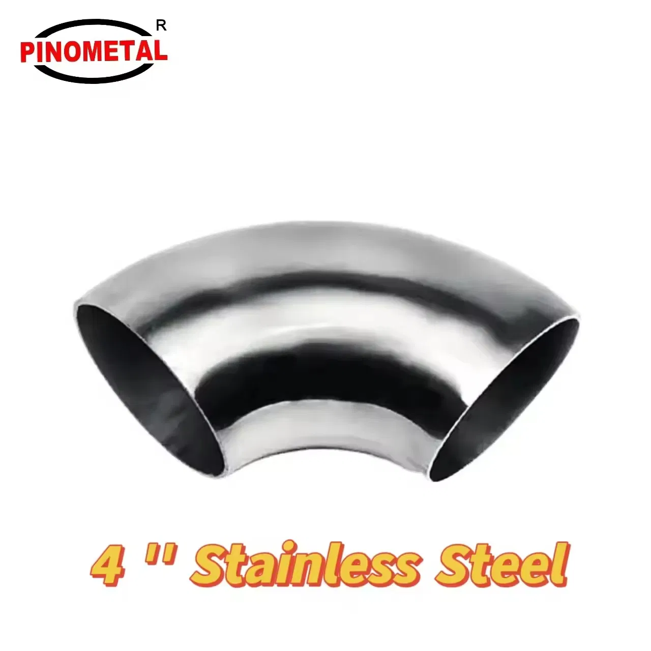 Колено выхлопной трубы 90° 4 дюйма из нержавеющей стали