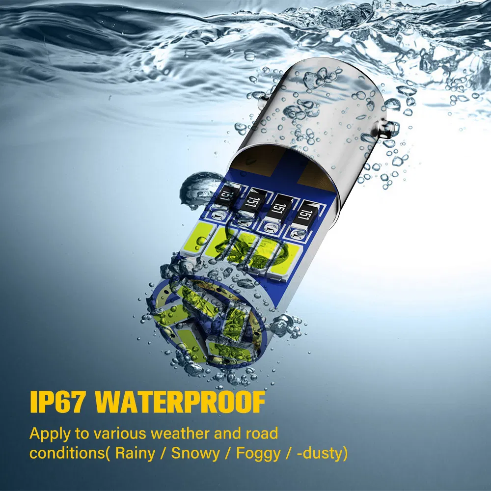 Светодиодная лампа BKR Ba9s 4014 15SMD для салона авто, 12В