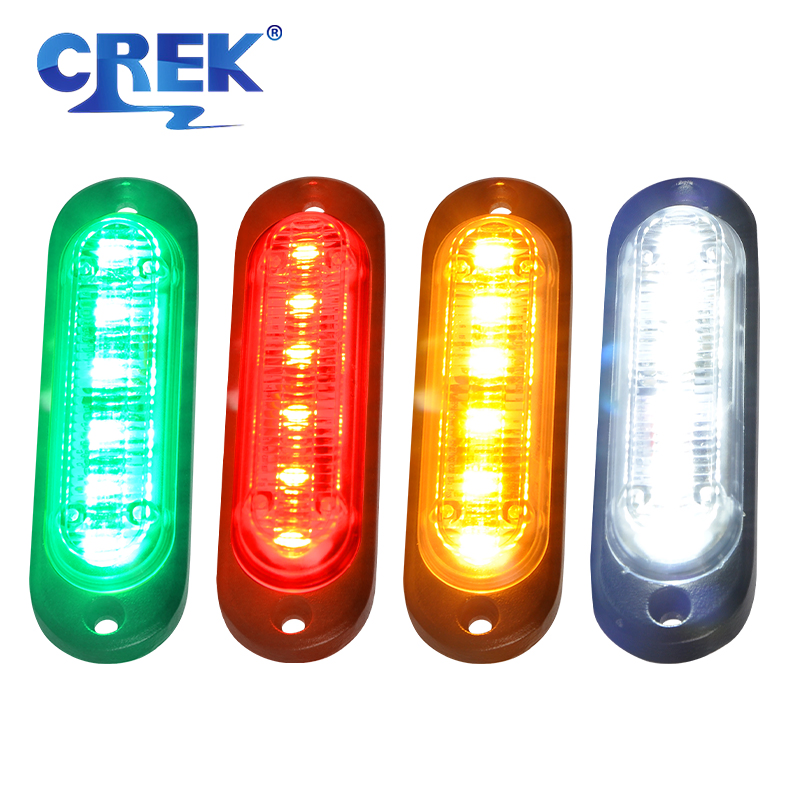 12-30V 4 Inch LED Side Marker Light for Truck Trailer Ship Boat Car Tractor Harvester Reaper Mower Position Indicator Lamp