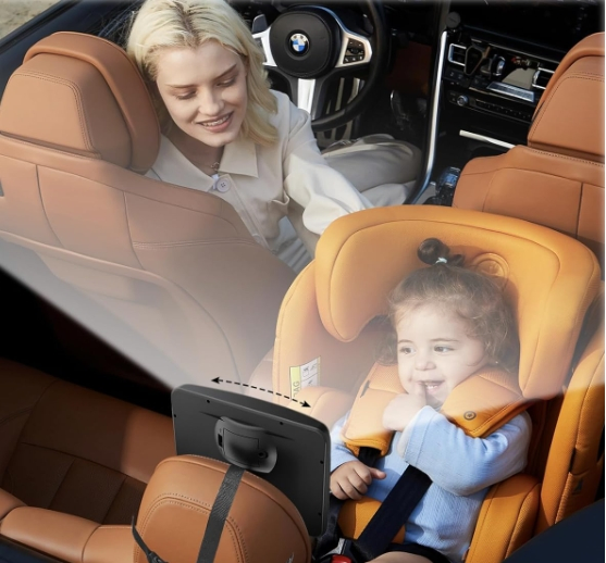 Brightness Baby Mirror for Car with Light Adjustable Acrylic for Backseat