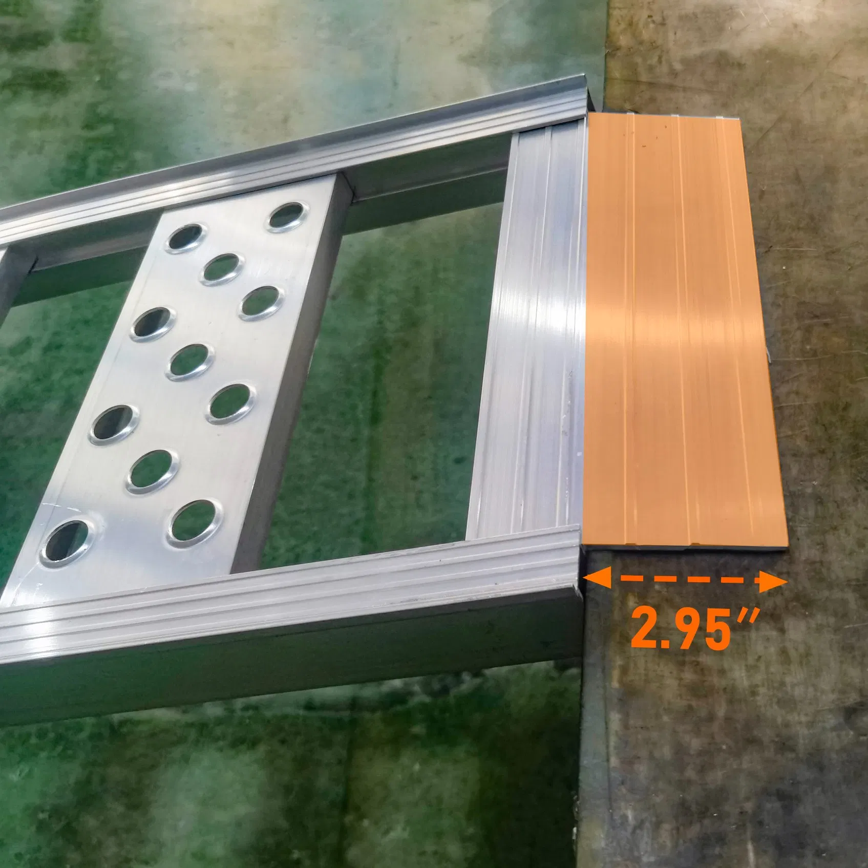 Aluminum Ramp Foldable Loading Motorbike ATV Pickup Truck Capacity 1500lbs