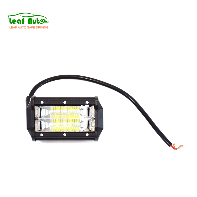 5inch 72W Spot Light Bar Work Light White Amber Offroad Light Bar for Offroad Truck Tractor 4X4 SUV Jeep ATV