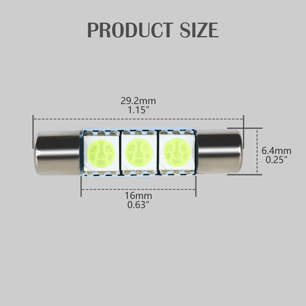 Светодиодная лампа S60 29mm для авто