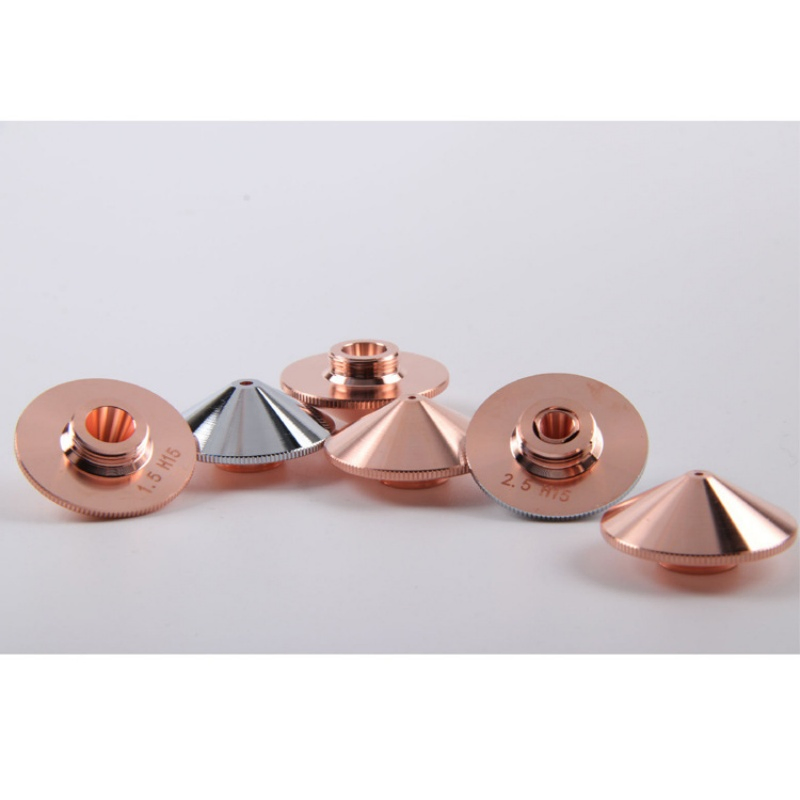 Fiber Laser Nozzle CNC Laser Nozzle Original Double Layer Laser Copper Nozzle for High Power Laser Cutting Head 0.8 mm to 5mm