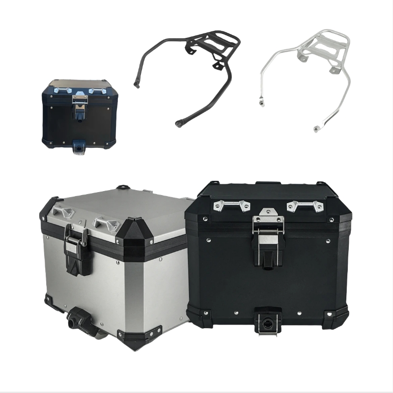 Motorcycle Panniers Aluminum Top Box for Rack Bracket Support Stronge