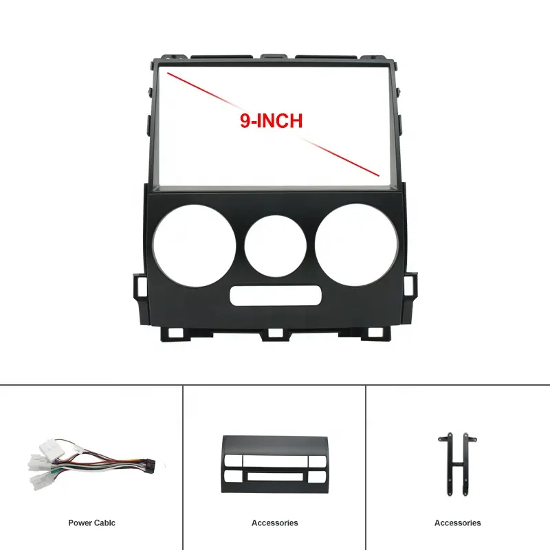 Auto Parts Car GPS Navigation Frame Suitable for 2003-2009 Toyota Prado (9INCH)