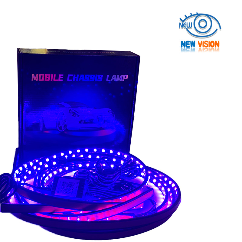 Hot Sale 12V Car LED Chassis Light Multi-Function Warning Light with Sound Control Ambient Light Bluetooth APP Modification