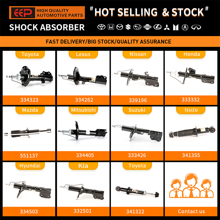 Eep Auto Parts Supplier Shock Absorber for Toyota Prado Yaris Corolla Corona Hiace Lexus Land Cruiser Hilux Vigo