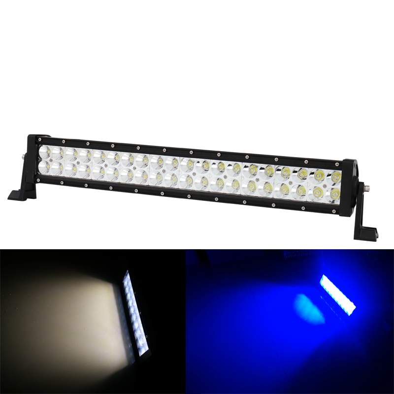 Dual Color Amber/White 120W 21.5" LED Car Light Bar for Offroad 4X4 Truck