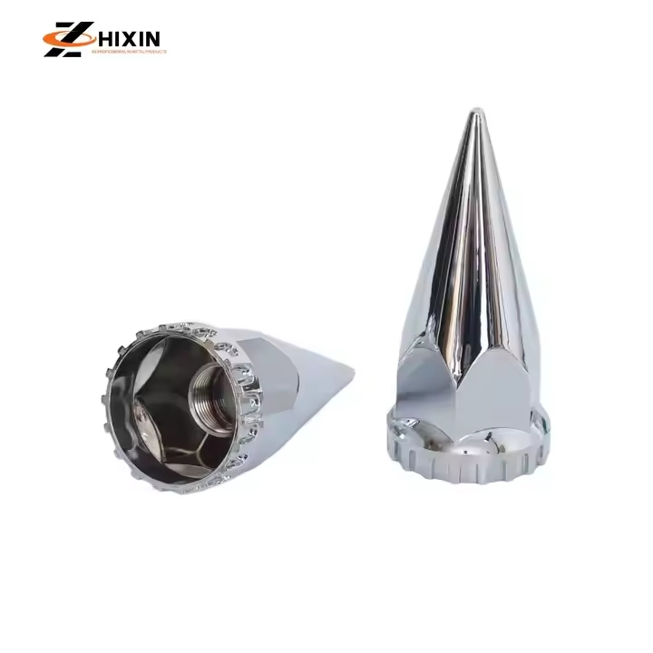 33mm Screw-on ABS Chrome Lug Nut Covers Wheel Truck Nut Cover