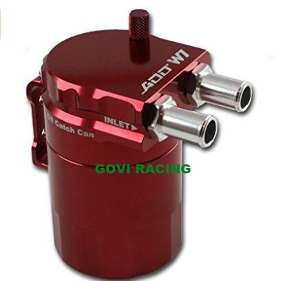 Aluminum Black Oil Reservior Catch Can Tank with Brether Baffled