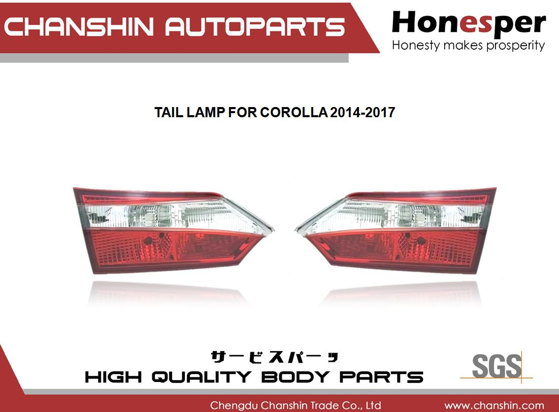 Wholesale Car Spare Parts Auto-Parts Car Accessories Back Light Tail Lamp Taillamp Taillight for Toyota Corolla 2014-2017 81581-02540 81591-02540