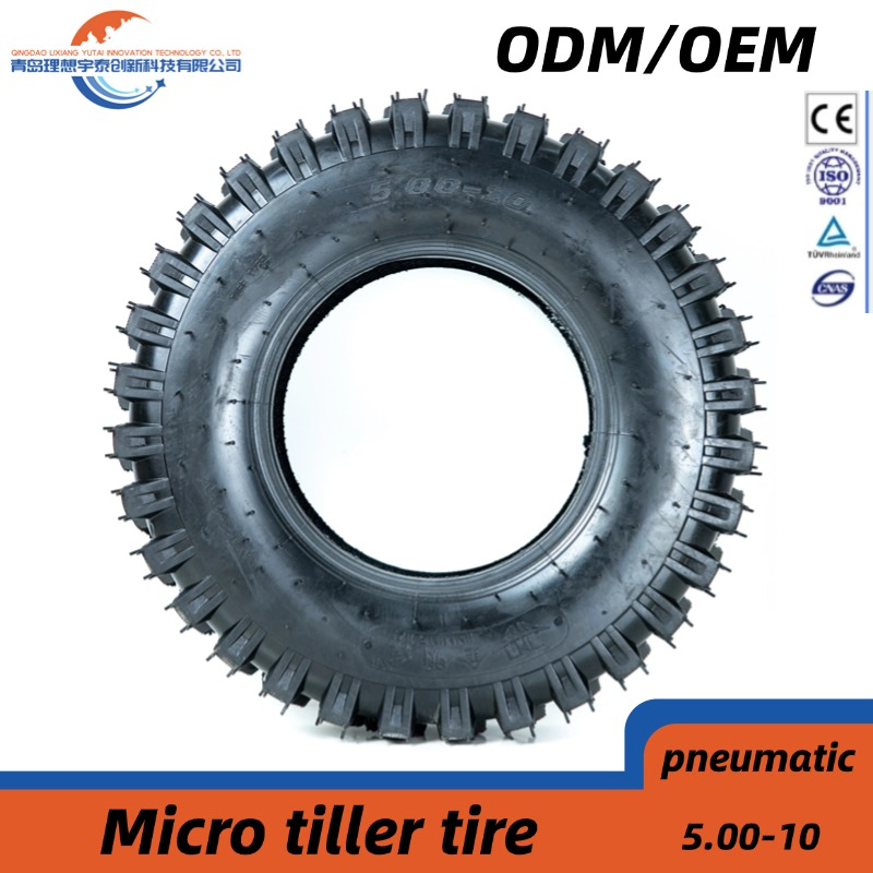 Agricultural Micro Tiller Tires 5.00-10 Pneumatic Rubber Wheel