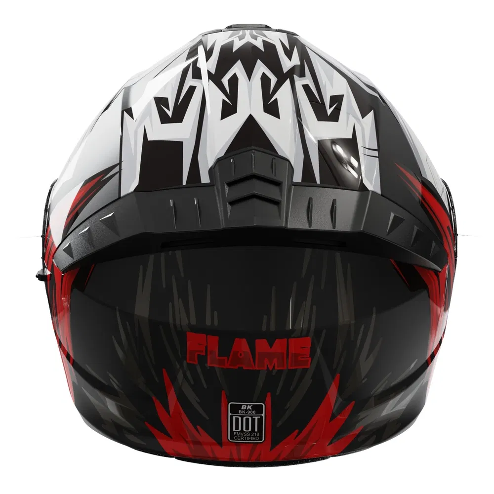 Matte Black Flip-up Modular Full Face Motorcycle Helmet with Bluetooth