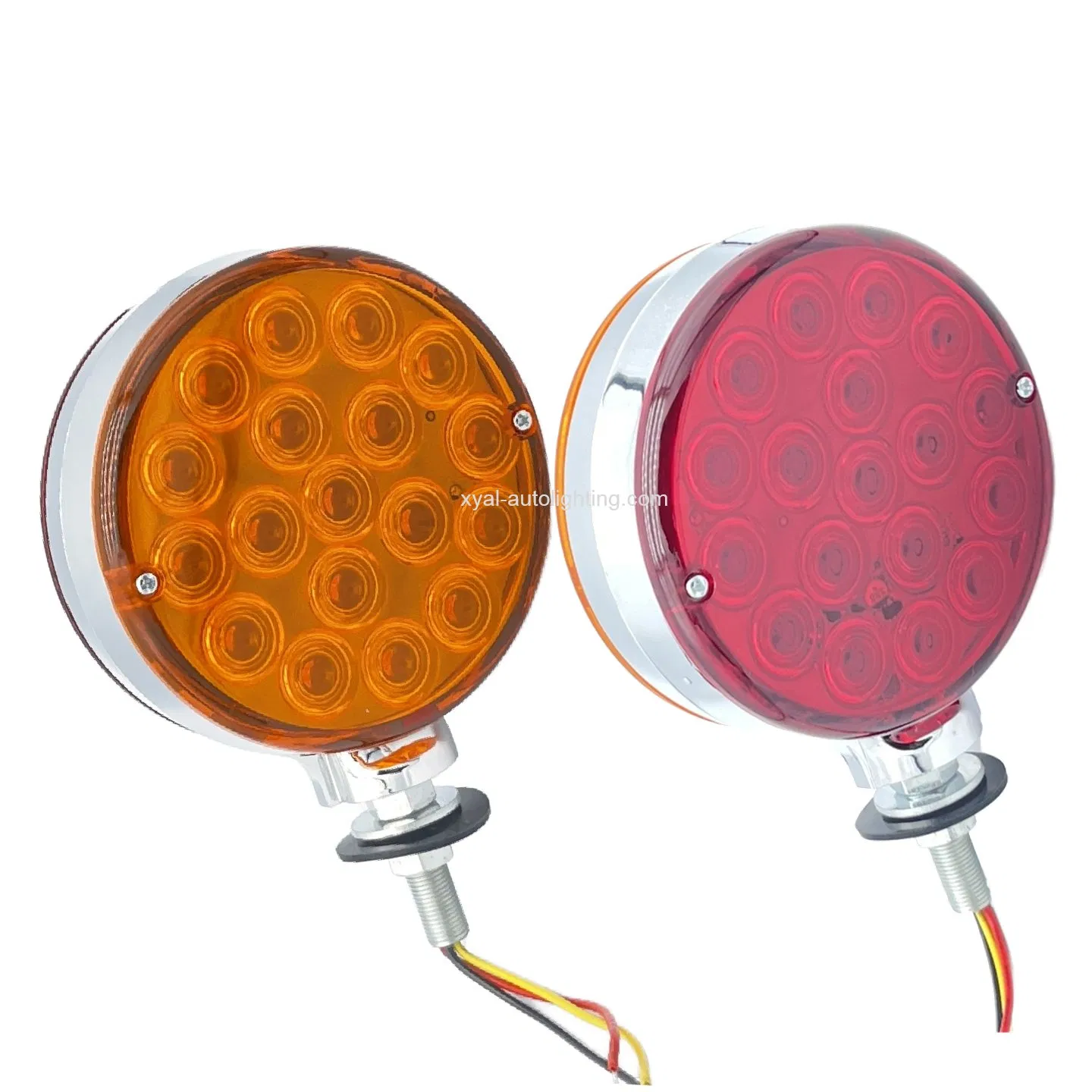 Круглый двухсторонний светодиодный габаритный фонарь для грузовика