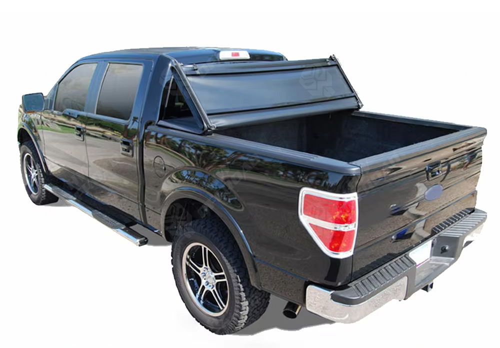 4X4 off Road Soft Tri-Fold Truck Bed Tonneau Cover for Ford F150 Raptor Trunk Protection