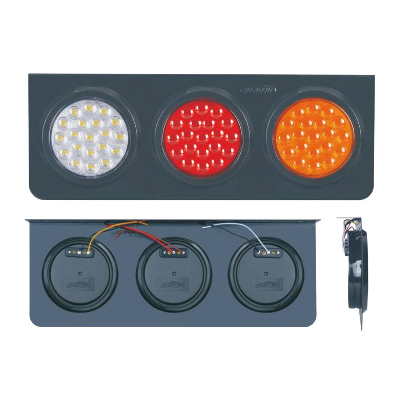 Универсальный круглый светодиодный габаритный фонарь 60 LED, 24V