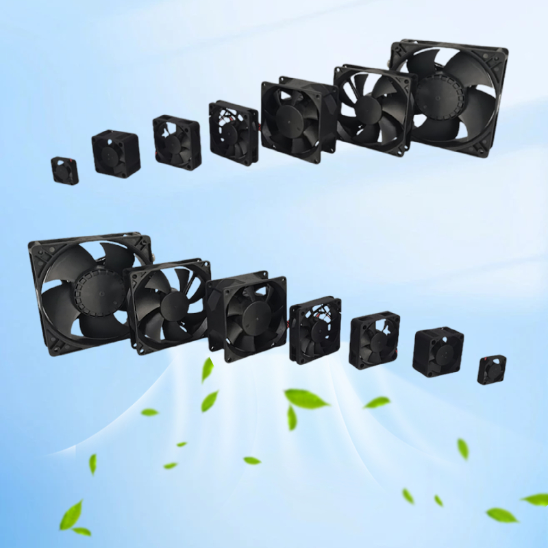 Промышленный осевой вентилятор 30–120 мм DC 5V/12V/24V, высокий воздушный поток (4300 об/мин), низкий уровень шума