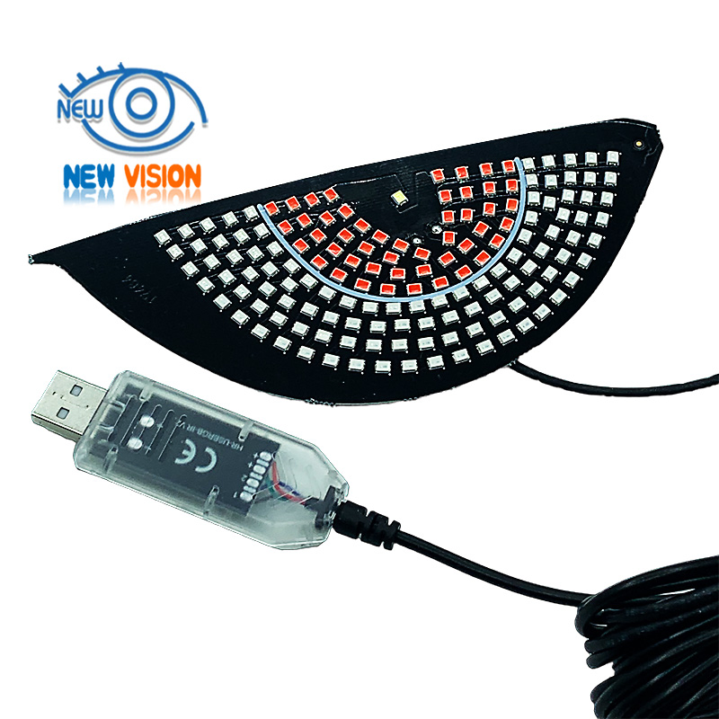 Car Dynamic LED Devil Eyes Screen Light Car Rear Windshield LED Matrix Panel LED Display Screen