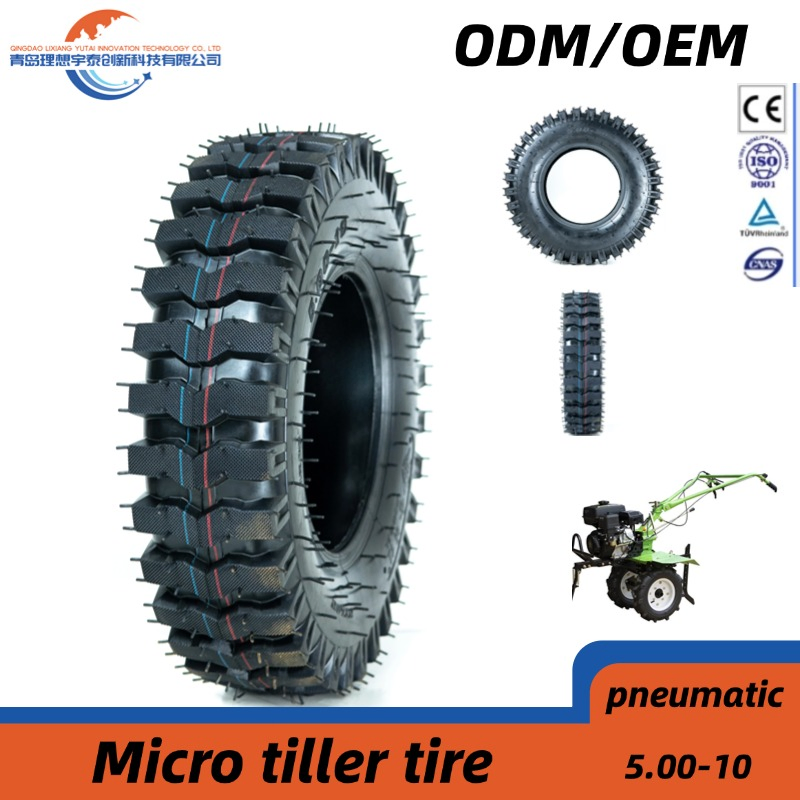 Agricultural Micro Tiller Tires 5.00-10 Pneumatic Rubber Wheel