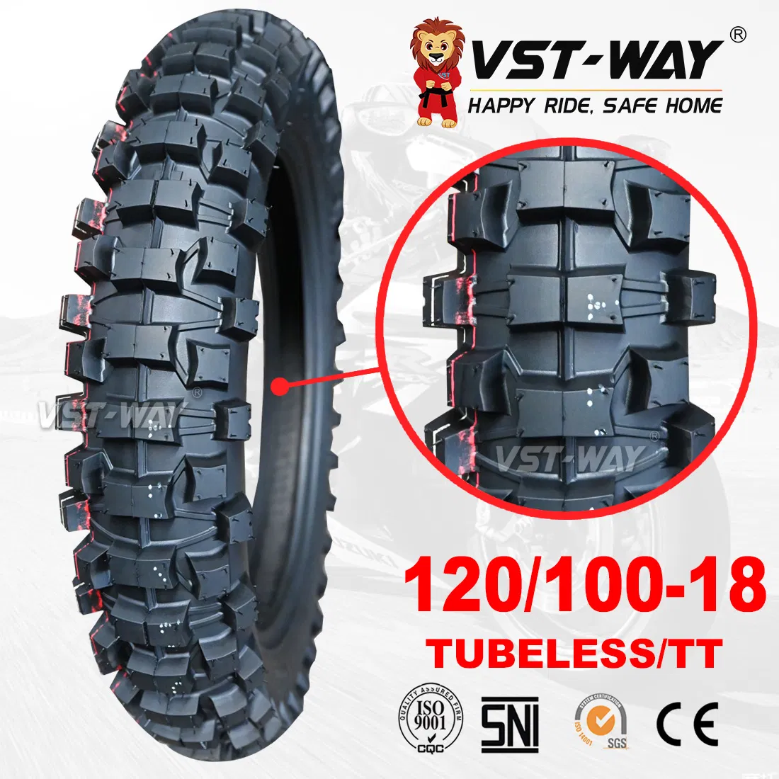 Шина мотоциклетная внедорожная Motocross Enduro