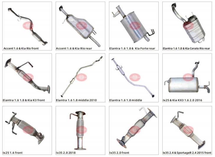 Глушитель выхлопной 409ss для Hyundai, KIA