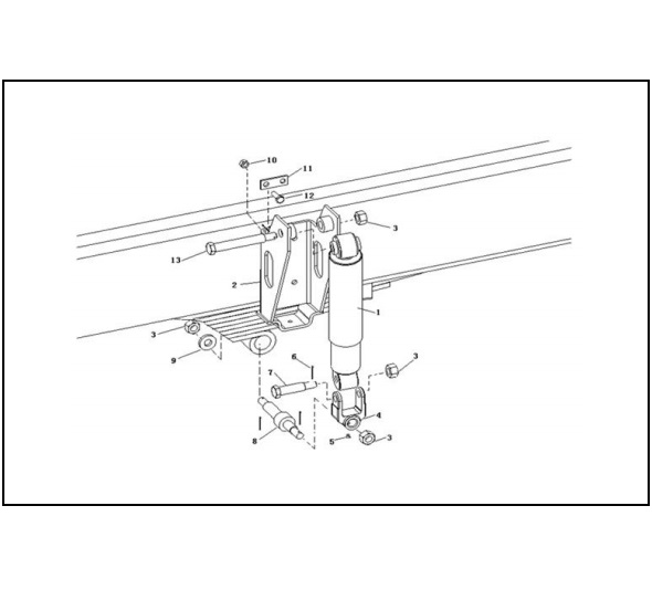 Gem High Quality Shock Absorber 85029010077 for Tonly Truck Tl875
