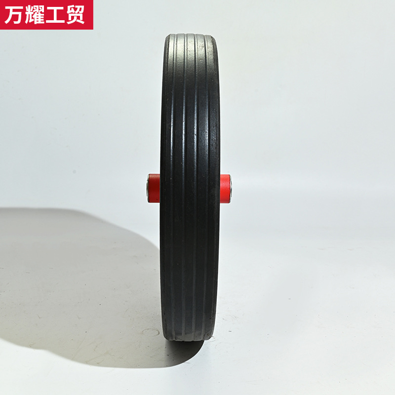 Колесо 15 дюймов цельнолитое резиновое для тележек