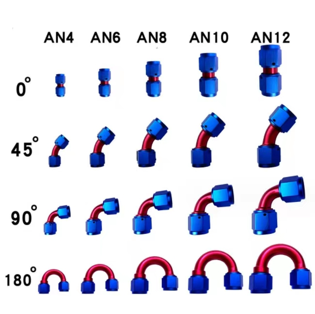 Угловой фитинг AN для масляной системы 90 градусов