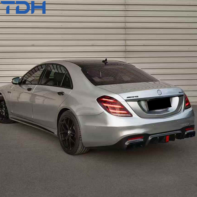 Full Body Kit for 2019+ Mercedes Benz S Class W222 Modified to S63 Amg Body Kit with Headlight Taillight