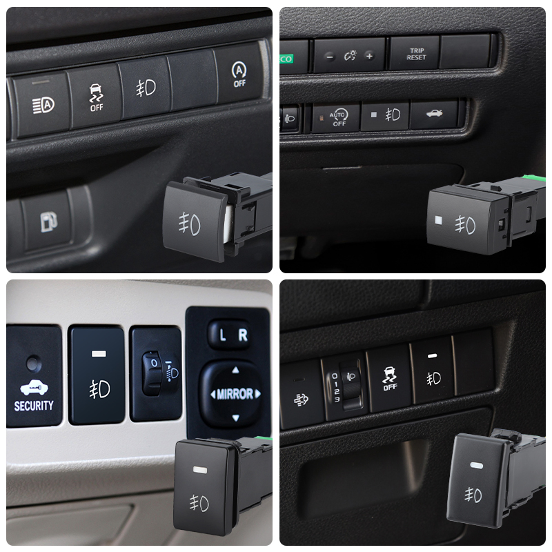Vehicle Interior Dashboard Electrical Actuator Offering Improved Tactile Feedback and Durability Toyota Fog Light Switch