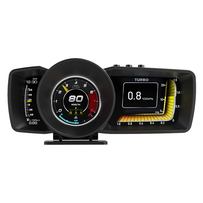 Автомобильный HUD-дисплей OBD2 с GPS, спидометром и диагностикой