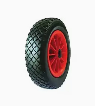 Heavy Duty Solid Rubber Polyurethane Foaming Flat Free PU Foam Trolley Wheel for Trolley 4.10/3.50-6 Truck Tire Wheelbarrow Wheels