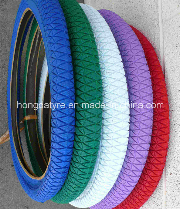 Детская велопокрышка розовая 24 дюйма