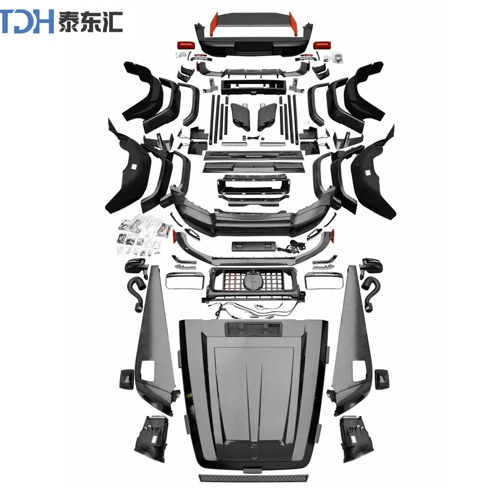 Carbon Fiber Fender Exhaust Roof Spoiler Car Bumper for Benz G Class W463 Facelift W464 Brabus G900 Body Kit