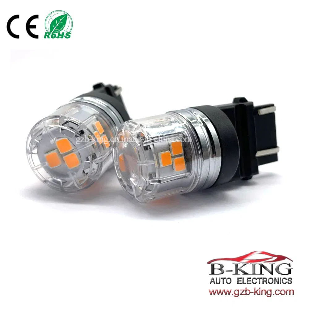 Светодиодная лампа 3157 для поворотников, желтый