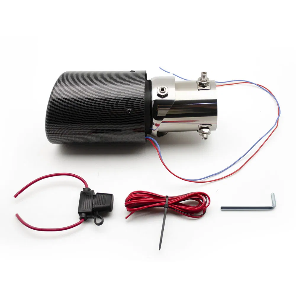 Глушитель выхлопной с карбоновым патрубком и LED-подсветкой