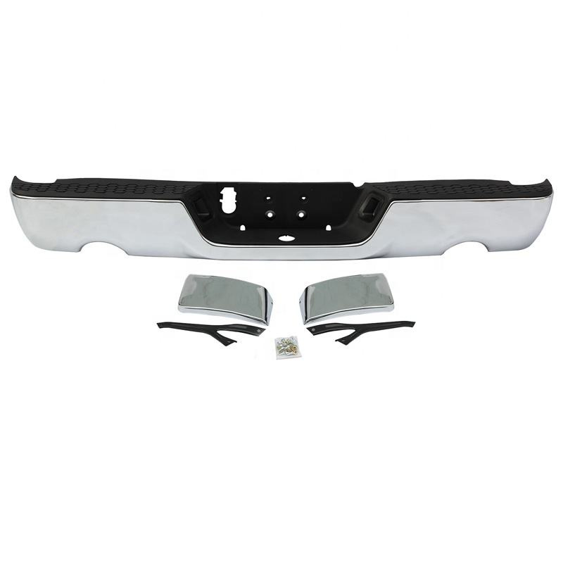 New Black Primered with Holes Steel Rear Bumper Face Bar Shell for 2009-2018 Dodge RAM 1500 Truck