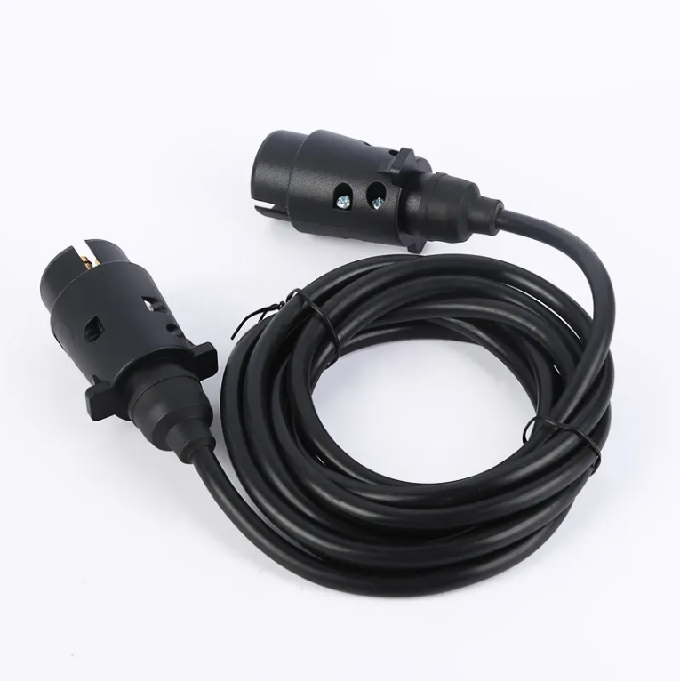 7 Pin Plug with Wire Cable Truck Trailer Core Electric Straight Cable for Trailer